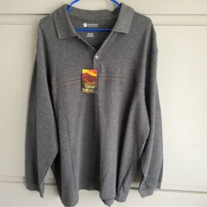 Haggar Men's Gray Polo Shirt